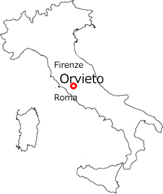 italy map orvieto