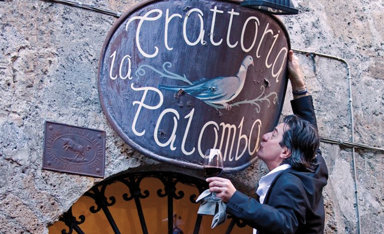 Orvieto, febbraio 2013: Trattoria La Palomba, il proprietario Giampiero Cinti.